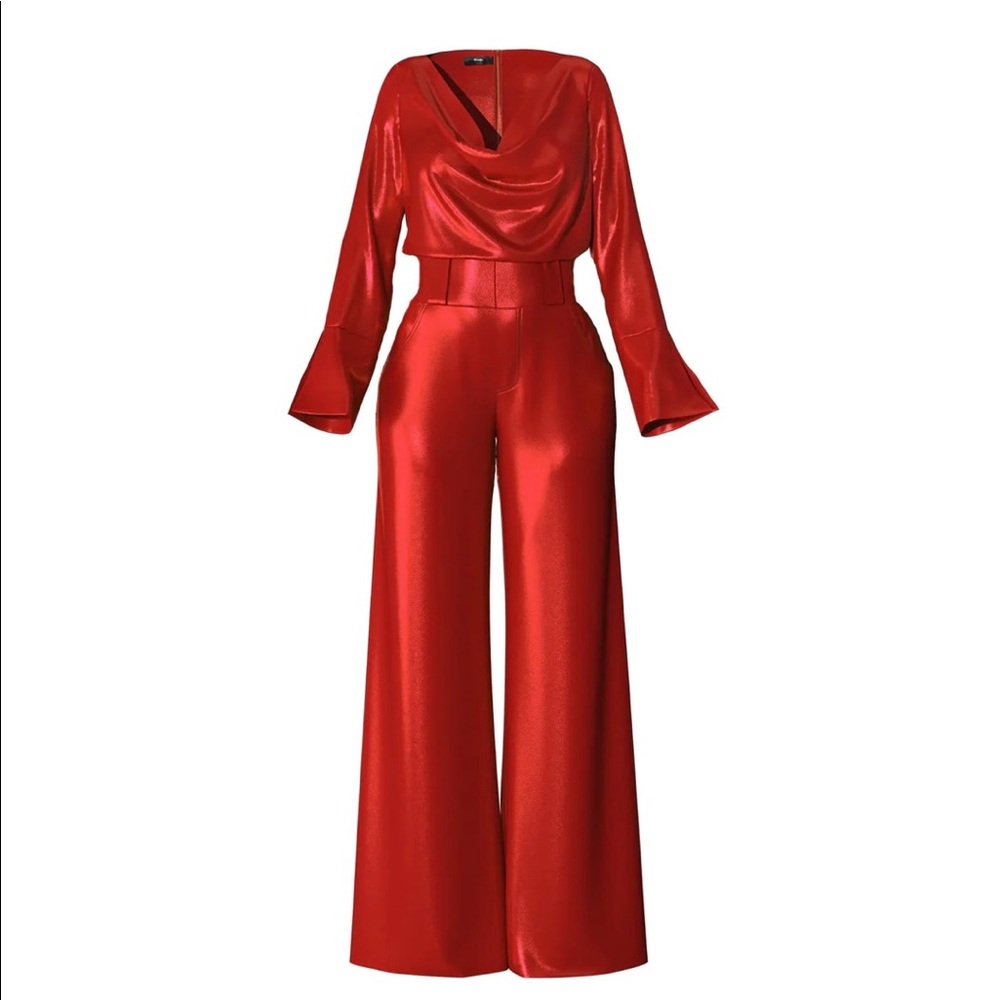 Red Kris jumpsuit by Hanifa!